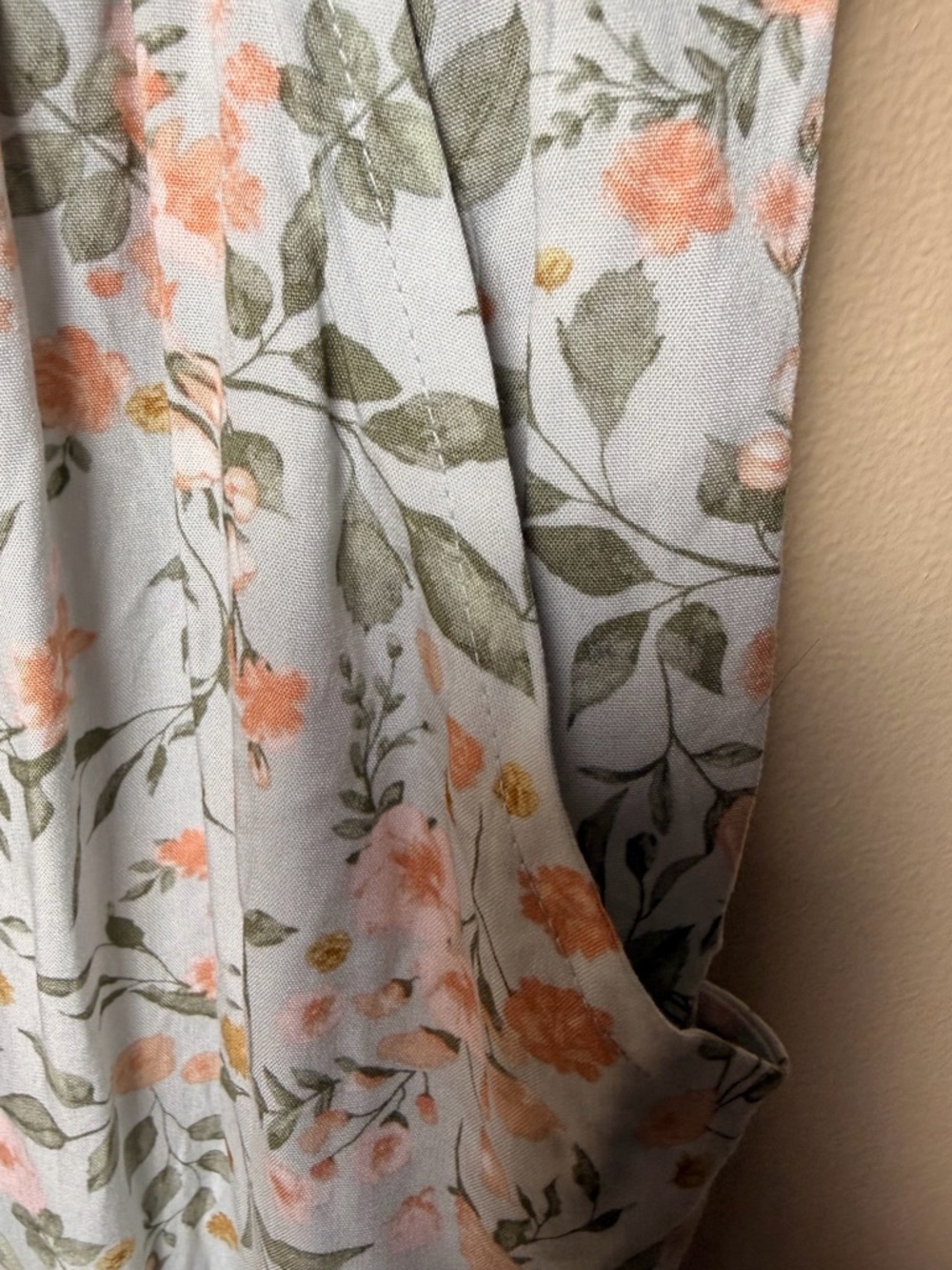 Guess Off-Shoulder Floral Wide-Leg Jumpsuit in White and Pastel - Picture 5 of 10